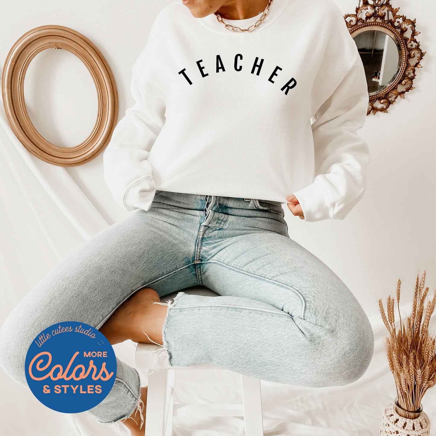 CUTE Teacher Sweatshirt | Teacher Shirts | Teacher Gifts | Teacher Christmas Gifts | Teacher Appreciation | Teacher Grad Graduation