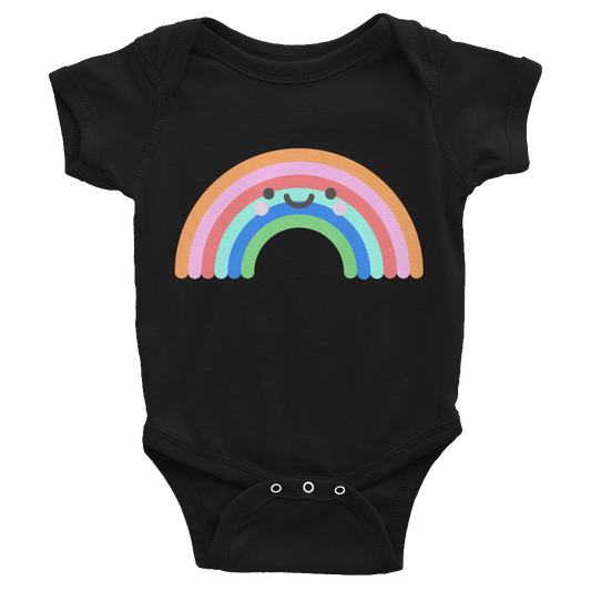 Rainbow Baby Onesie - Black