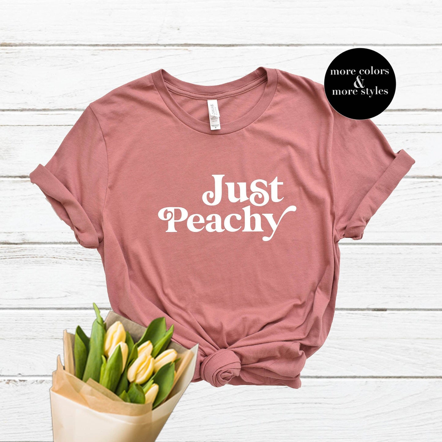 Just Peachy T-Shirt | Graphic Tee | Hipster Sweatshirt | Tumblr Shirt | Cute Hiking Shirt | Hoodie | Gifts for Her | Hipster Graphic Tee