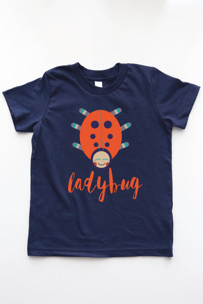 Ladybug T-Shirt | Kids Navy T-Shirt - little cutees - 3